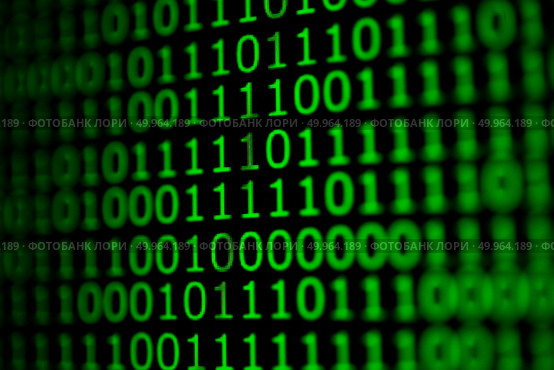  Numerical continuous code in green color, abstract web data in .  Numerical continuous code in green color, abstract web data in binary code. Стоковое фото, агентство Ingram Publishing / Фотобанк Лори
