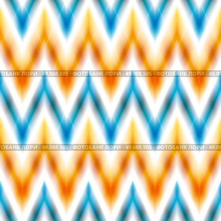  seamless ikat ethnic pattern.  seamless ikat ethnic pattern. Boho design. Ethnic Colored seamless zigzag patten. Стоковое фото, агентство Ingram Publishing / Фотобанк Лори