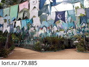 Флаги у мечети в Катарагаме (2007 год). Стоковое фото, фотограф Валерий Шанин / Фотобанк Лори