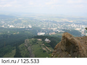 Кисловодск. Вид на город с горы Малое седло. (2006 год). Стоковое фото, фотограф Михаил Котов / Фотобанк Лори