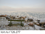 Морозное зимнее утро на берегу моря. Стоковое фото, фотограф Игорь Соколов / Фотобанк Лори