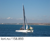 Катамаран на Чёрном море. Стоковое фото, фотограф Александр Литовченко / Фотобанк Лори