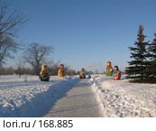 Зима и русские матрешки (2008 год). Редакционное фото, фотограф Лада Иванова / Фотобанк Лори