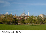 Вид на Голубую Мечеть. Стамбул, Турция (2007 год). Стоковое фото, фотограф Алексей Зарубин / Фотобанк Лори