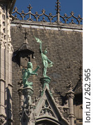 Скульптуры на крыше Дома Короля. Брюссель (2007 год). Стоковое фото, фотограф Артем Ефимов / Фотобанк Лори