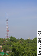 Томск. Вид с Обруба. Телецентр (2008 год). Стоковое фото, фотограф Андрей Николаев / Фотобанк Лори