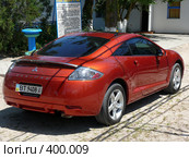 Mitsubishi Eclipse ("Мицубиси-Эклипс"). Вид сбоку (2008 год). Редакционное фото, фотограф Иван Мацкевич / Фотобанк Лори