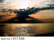 Вечернее море. Стоковое фото, фотограф Андрей Бурдюков / Фотобанк Лори