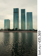 Закат в городе Астана (Казахстан) (2008 год). Стоковое фото, фотограф Никончук Алексей / Фотобанк Лори