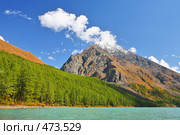 Нижнешавлинское озеро, Северо Чуйский хребет, Горный Алтай. Стоковое фото, фотограф Владимир Мельник / Фотобанк Лори