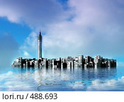 Подводный город. Стоковая иллюстрация, иллюстратор ElenArt / Фотобанк Лори