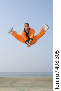 Прыжок в Кунг-фу (2008 год). Редакционное фото, фотограф Андрей Гривцов / Фотобанк Лори