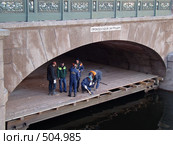 Реконструкция Аничкова моста (2008 год). Редакционное фото, фотограф Наталья Лукина / Фотобанк Лори