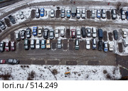 Первый снег в городе. Вид сверху. (2008 год). Стоковое фото, фотограф Горшков Игорь / Фотобанк Лори
