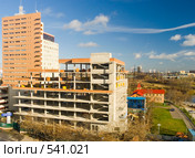 Строительство офисного здания "Кантри Парк" в г. Химки (2008 год). Редакционное фото, фотограф Владимир Чинин / Фотобанк Лори