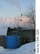 Деревенский дом зимой (2008 год). Стоковое фото, фотограф Ярослава Синицына / Фотобанк Лори