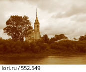 Вид на церковь Сретения Господня в Вологде (сепия) Стоковое фото, фотограф Самохвалов Артем / Фотобанк Лори