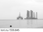 Добыча нефти недалеко от Баку. Азербайджан. (2008 год). Стоковое фото, фотограф Алексей Зарубин / Фотобанк Лори