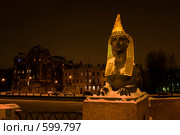 Санкт-Петербург. Фонтанка. Сфинкс (2007 год). Стоковое фото, фотограф Александр Бобырь / Фотобанк Лори