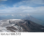 Камчатка, кратер вулкана (Плоский Толбачик) Стоковое фото, фотограф Легкобыт Николай / Фотобанк Лори
