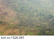 Германия, Бавария. Вид на город Wallesdorf и окрестные фермы с самолета, с высоты в полкилометра. (2005 год). Стоковое фото, фотограф Павел Гаврилов / Фотобанк Лори
