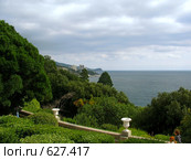 Крым, парк Воронцовского дворца, вид на Черное море (2008 год). Редакционное фото, фотограф Александр  Буторин / Фотобанк Лори