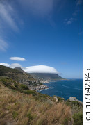 Линзовидные облака над Little Lion's Head (Klein Leeukop) и Karbonkelberg peaks, Южная Африка (2009 год). Стоковое фото, фотограф Tamara Kulikova / Фотобанк Лори