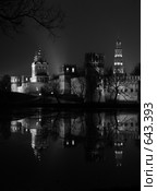 Новодевичий монастырь холодным ноябрьским вечером (2006 год). Стоковое фото, фотограф Сергей Рыбин / Фотобанк Лори