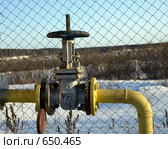 Задвижка газопровода. Стоковое фото, фотограф Коротеев Сергей / Фотобанк Лори