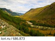 Мажойский каскад. Река Чуя. Горный Алтай. Стоковое фото, фотограф Селигеев Андрей Иванович / Фотобанк Лори