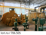 Котлотурбинный цех Дубровской ТЭЦ-8. Ленинградская область (2008 год). Редакционное фото, фотограф Александр Секретарев / Фотобанк Лори