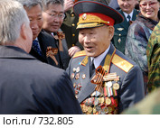 9 мая , чествование ветеранов ВОВ,  мемориал Победы, Улан-Удэ (2008 год). Редакционное фото, фотограф Александр Подшивалов / Фотобанк Лори