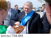 Заместитель Председателя Правления ОАО «Газпром» Александр Ананенков в Улан-Удэ, Бурятия (2008 год). Редакционное фото, фотограф Александр Подшивалов / Фотобанк Лори
