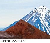 Камчатка. Вулкан Корякский и Верблюд-гора (2007 год). Стоковое фото, фотограф Николай Коржов / Фотобанк Лори