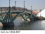 Железный мост в парке Царицыно (2009 год). Редакционное фото, фотограф Акимов Александр / Фотобанк Лори