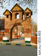 Детский городок. Ворота в сказочный замок (2009 год). Стоковое фото, фотограф Олег Тыщенко / Фотобанк Лори