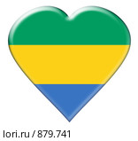 Иконка в виде сердца. Габон. Стоковая иллюстрация, иллюстратор Яков Филимонов / Фотобанк Лори