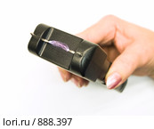 Демонстрация работы электрошокового устройства "Конвой К.111" (2009 год). Редакционное фото, фотограф Коротнев Виктор Георгиевич / Фотобанк Лори