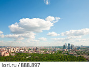 Москва с высоты птичьего полёта (2009 год). Стоковое фото, фотограф Андрей Лавренов / Фотобанк Лори