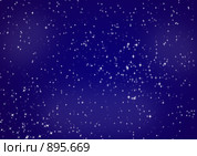 Ночное небо. Стоковая иллюстрация, иллюстратор Сергей Галушко / Фотобанк Лори