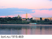 Панорама Перми со стороны реки Камы (2009 год). Стоковое фото, фотограф Александр  Буторин / Фотобанк Лори