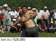 Борьба курэш, праздник сабантуй (2009 год). Редакционное фото, фотограф Талдыкин Юрий / Фотобанк Лори