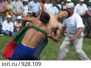 Борьба курэш, праздник сабантуй (2009 год). Редакционное фото, фотограф Талдыкин Юрий / Фотобанк Лори