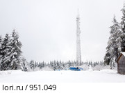 Радиовышка в горах. Стоковое фото, фотограф Юрий Брыкайло / Фотобанк Лори