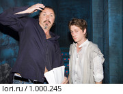 Режиссер Юрий Грымов и актёр Антон Шагин (Стиляги) (2009 год). Редакционное фото, фотограф Сергей Лаврентьев / Фотобанк Лори