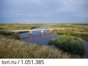 Бурятия, мост через реку Уду (2009 год). Стоковое фото, фотограф Валерий Митяшов / Фотобанк Лори