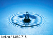 Падение капли воды. Стоковое фото, фотограф Константин Тавров / Фотобанк Лори