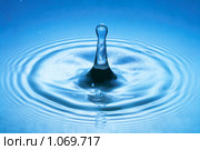 Падение капли воды. Стоковое фото, фотограф Константин Тавров / Фотобанк Лори