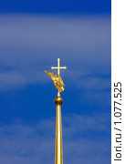 Ангел-хранитель. Шпиль собора Петропавловской крепости (2009 год). Стоковое фото, фотограф Владимир Трифонов / Фотобанк Лори