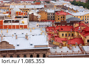 Вид на Санкт-Петербург с Исаакиевского собора (2009 год). Стоковое фото, фотограф Михаил Митин / Фотобанк Лори